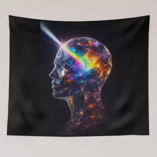 Item preview, Prismatic Mind – Crystal Geometric Art designed and sold by DigitalDropArts .