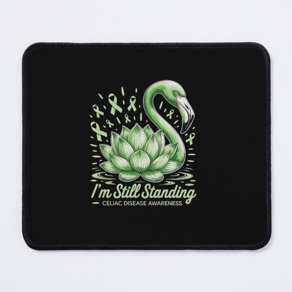 Item preview, Flamingo Green Ribbon Celiac Disease Awareness designed and sold by Catharsiscath.