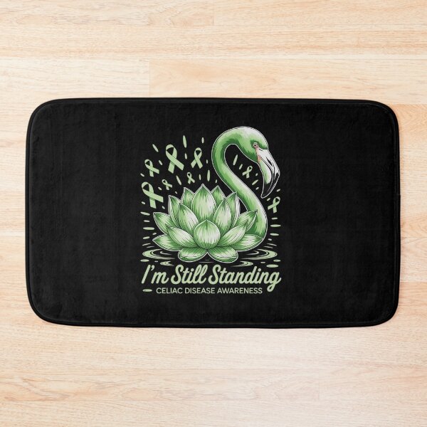 Item preview, Flamingo Green Ribbon Celiac Disease Awareness designed and sold by Catharsiscath.