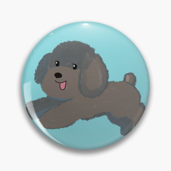 Item preview, Running Toy poodle Blue gray designed and sold by tayaan.