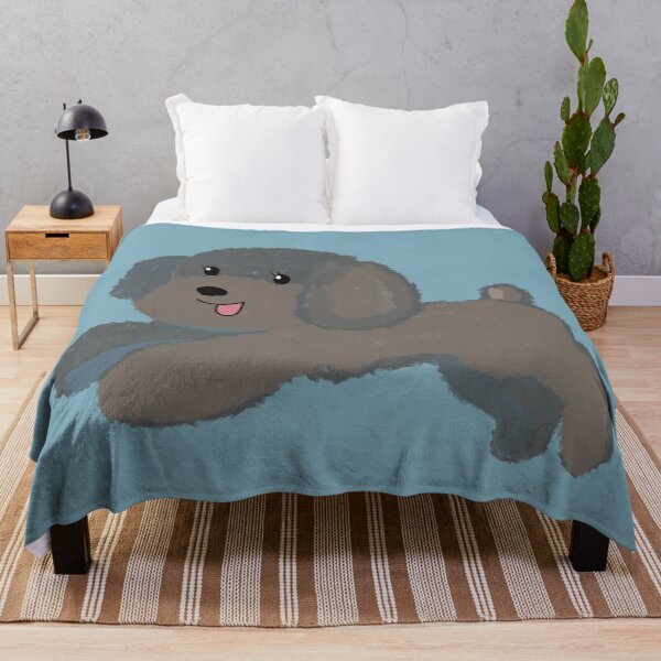 Item preview, Running Toy poodle Blue gray designed and sold by tayaan.