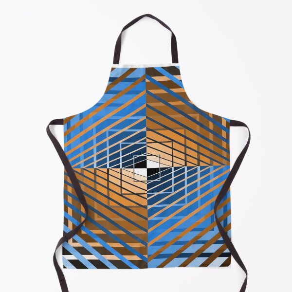 Item preview, Asymmetric Design, Blue and Brown, Geometric Abstraction, Abstract Art designed and sold by DDJust4U.