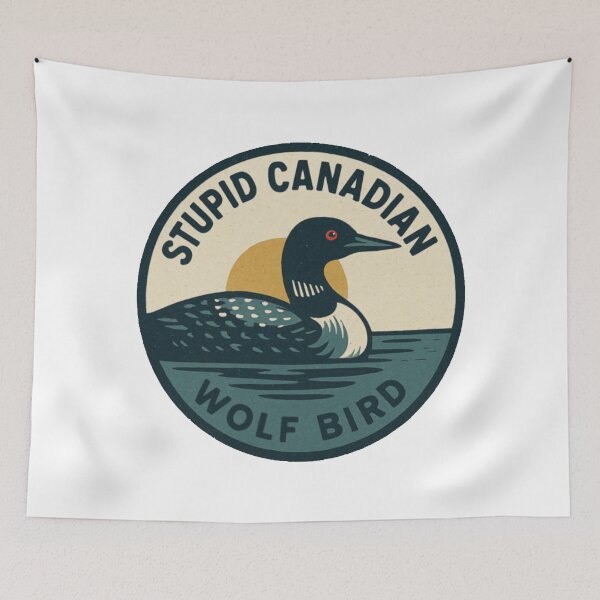 Item preview, stupid canadian wolf bird designed and sold by vickiedaven.