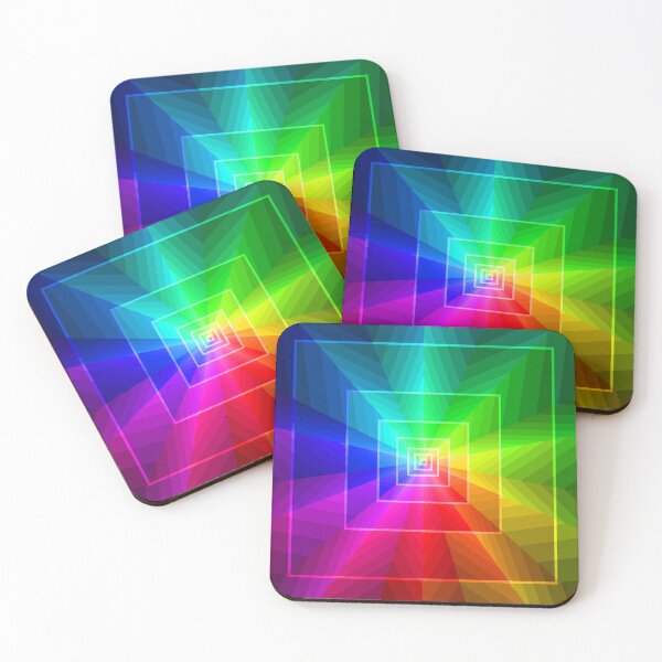 Item preview, Ten Point Star, Geometric Abstraction in Multi-Color, Abstract Art designed and sold by DDJust4U.