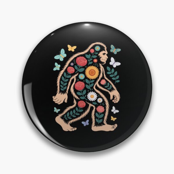 Item preview, Floral Bigfoot Colorful Flowers Sasquatch Lover designed and sold by Catharsiscath.
