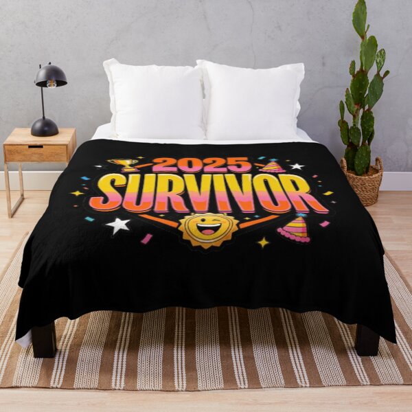 Item preview, 2025 Survivor Funny Typography Badge Design designed and sold by optimusprime39.