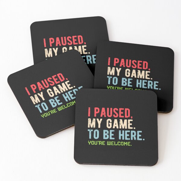 Item preview, Paused, Game, Retro, Gamer, Men, Boys, Kid, Welcome designed and sold by elihletoriong.