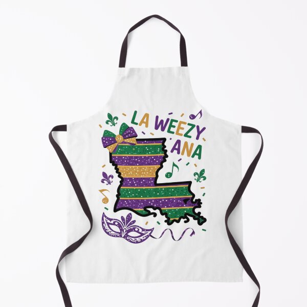 Item preview, La Weezy Ana Mardi Gras Louisiana Map Fat Tuesday designed and sold by Catharsiscath.