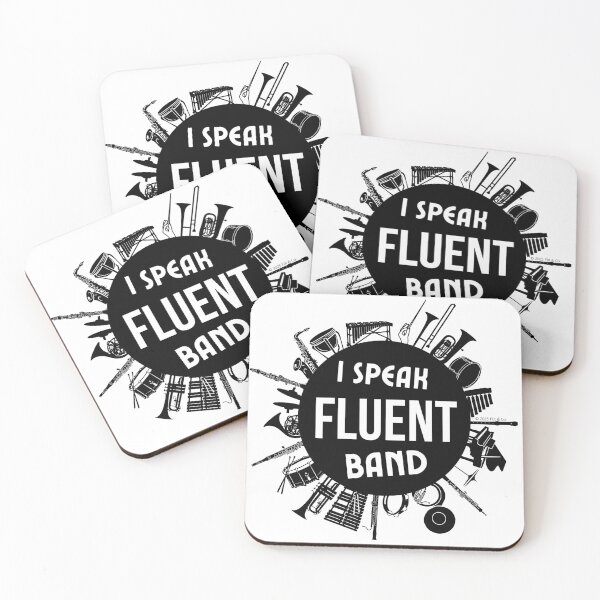 Item preview, I Speak Fluent Band - Black/White designed and sold by Flit & Co..