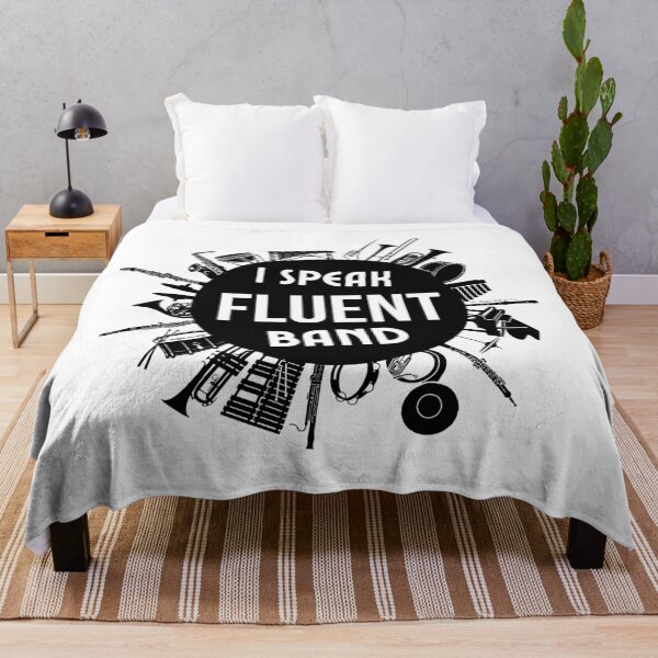 Item preview, I Speak Fluent Band - Black/White designed and sold by Flit & Co..