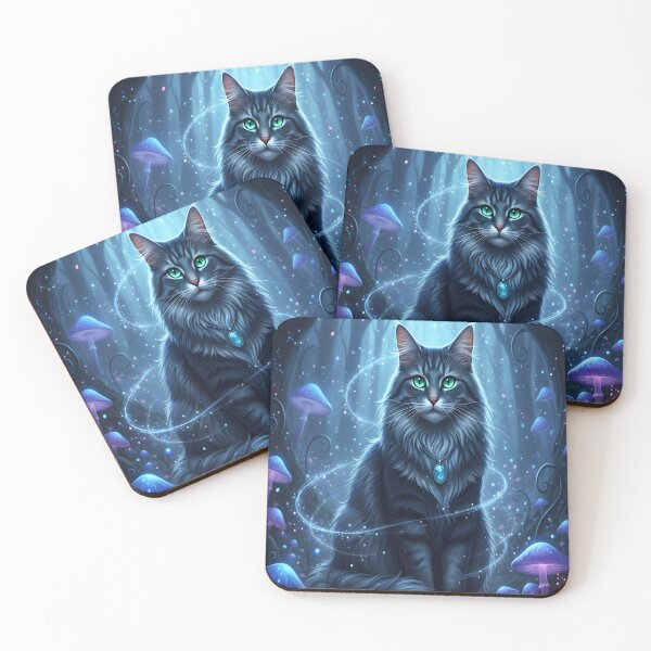 Item preview, Cat Whisperer – Emotional Fantasy Scene with Magical Background designed and sold by Liva Art.
