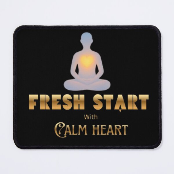 Item preview, Fresh Start Calm Heart – Peaceful New Year Aesthetic Quote | Mindful Beginning | Soft Minimal Sticker designed and sold by CutePearlStudio.