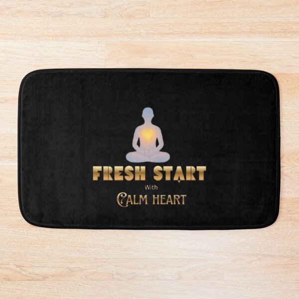 Item preview, Fresh Start Calm Heart – Peaceful New Year Aesthetic Quote | Mindful Beginning | Soft Minimal Sticker designed and sold by CutePearlStudio.