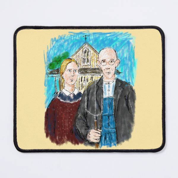 Item preview, American Gothic In Crayon designed and sold by Kate Miller Illustrator.