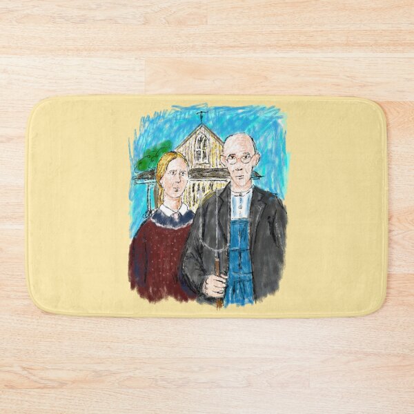 Item preview, American Gothic In Crayon designed and sold by Kate Miller Illustrator.