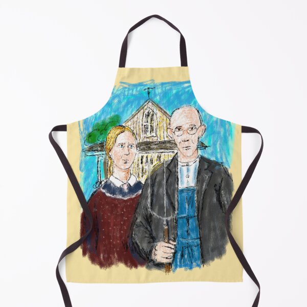 Item preview, American Gothic In Crayon designed and sold by Kate Miller Illustrator.