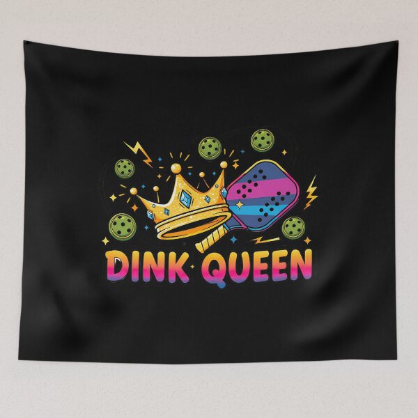 Aperçu de l'œuvre Couronne de pickleball Dink Queen créée et vendue par ganeinnea6.