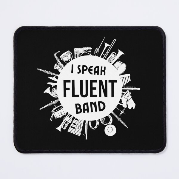 Item preview, I Speak Fluent Band - White/Black designed and sold by Flit & Co..