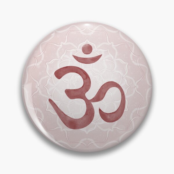 Item preview, OM Mandala Light Watercolor Bija - Ruby designed and sold by Irene Estelle.