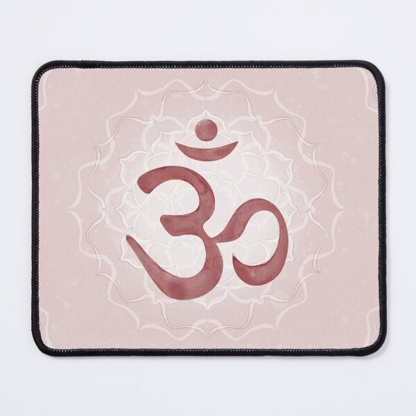 Item preview, OM Mandala Light Watercolor Bija - Ruby designed and sold by Irene Estelle.