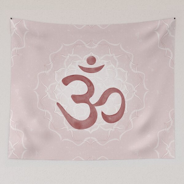 Item preview, OM Mandala Light Watercolor Bija - Ruby designed and sold by Irene Estelle.