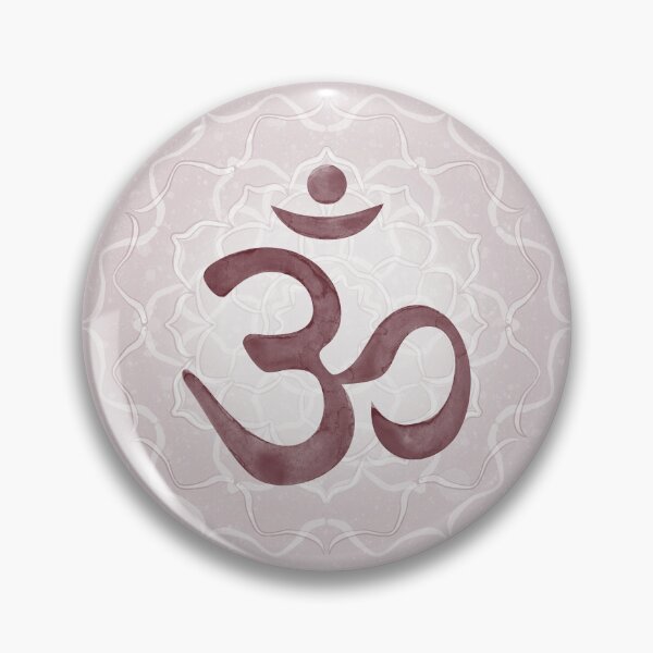 Item preview, OM Mandala Light Watercolor Bija - Wine designed and sold by Irene Estelle.