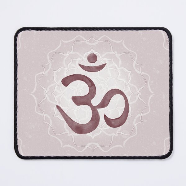 Item preview, OM Mandala Light Watercolor Bija - Wine designed and sold by Irene Estelle.