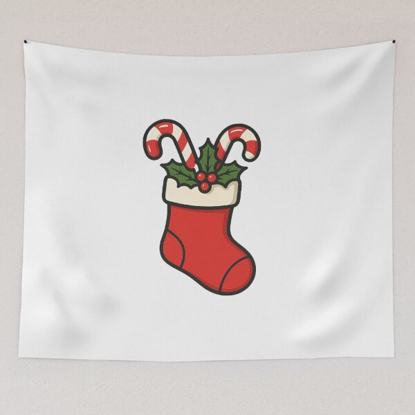 Item preview, Stocking and Candy Canes designed and sold by WhatevrWrksMrch.