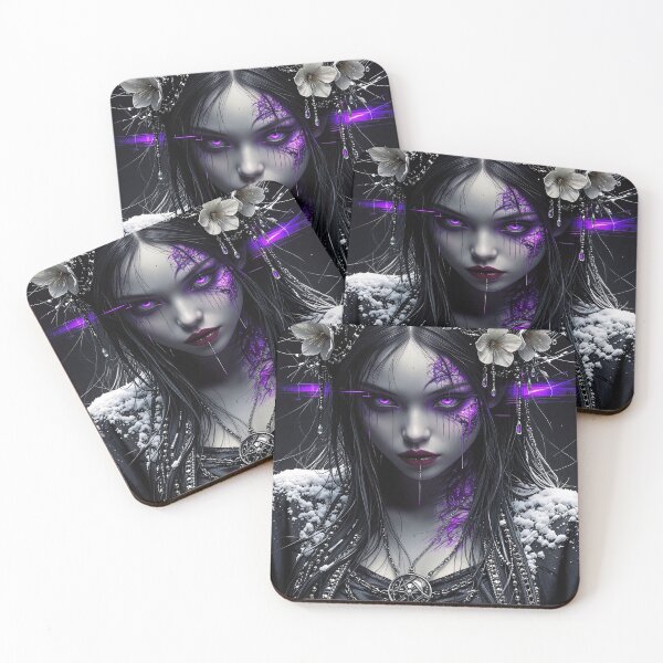 Item preview, Snowbound Veins: Gothic Winter Sorceress designed and sold by Insomnia Art Designs.