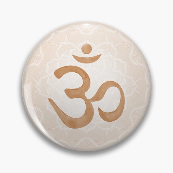 Item preview, OM Mandala Light Watercolor Bija - Rust designed and sold by Irene Estelle.