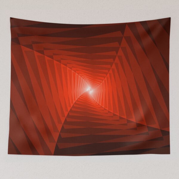 Item preview, Twisting Geometric Abstraction in Red designed and sold by DDJust4U.