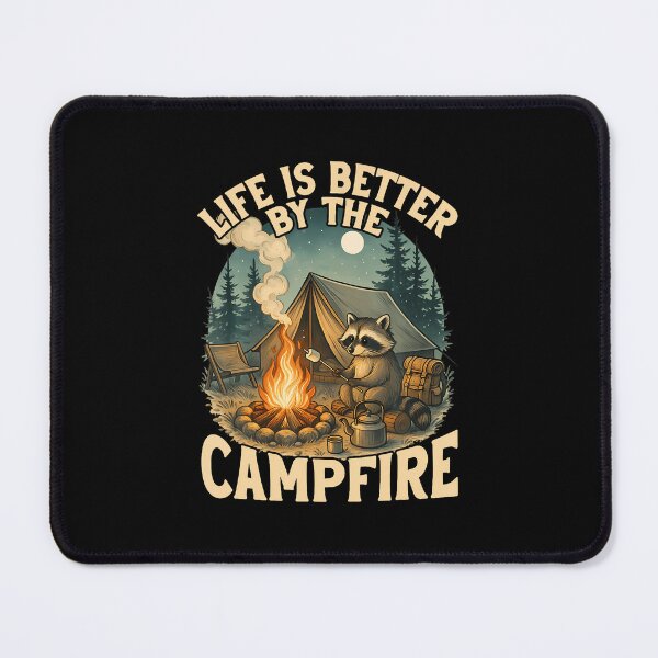 Item preview, Life Is Better By The Campfire Smores Funny Raccoon Camping designed and sold by pfanodlnazb.