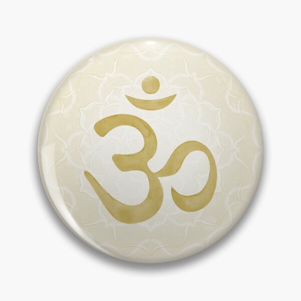 Item preview, OM Mandala Light Watercolor Bija - Saffron designed and sold by Irene Estelle.