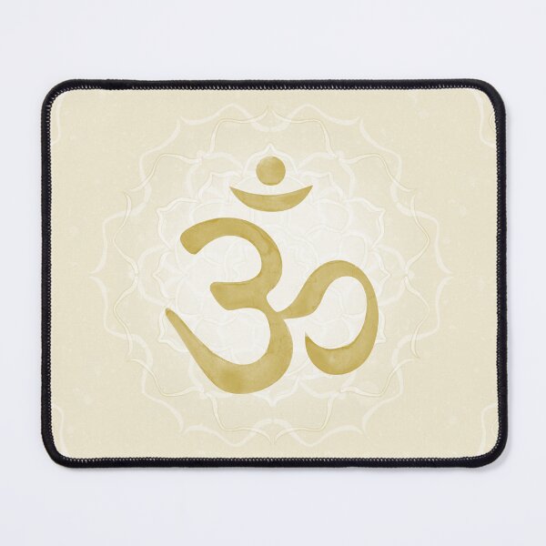 Item preview, OM Mandala Light Watercolor Bija - Saffron designed and sold by Irene Estelle.
