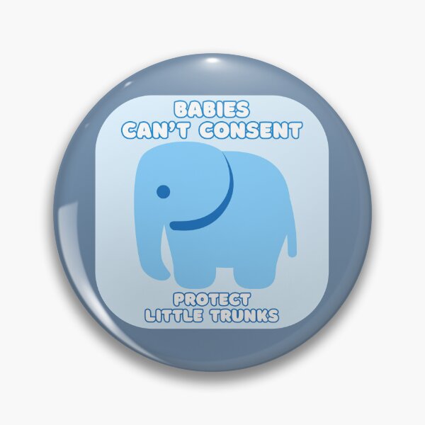 Item preview, Babies Can't Consent - Protect Little Trunks - Atheist Animals designed and sold by EvergreenRevolt.