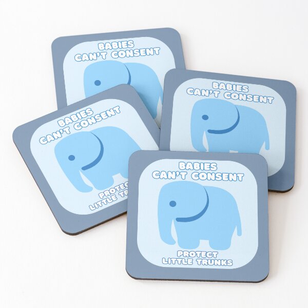 Item preview, Babies Can't Consent - Protect Little Trunks - Atheist Animals designed and sold by EvergreenRevolt.