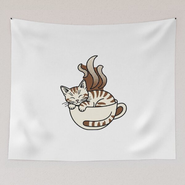 Item preview, Cozy Coffee Cat designed and sold by WhatevrWrksMrch.
