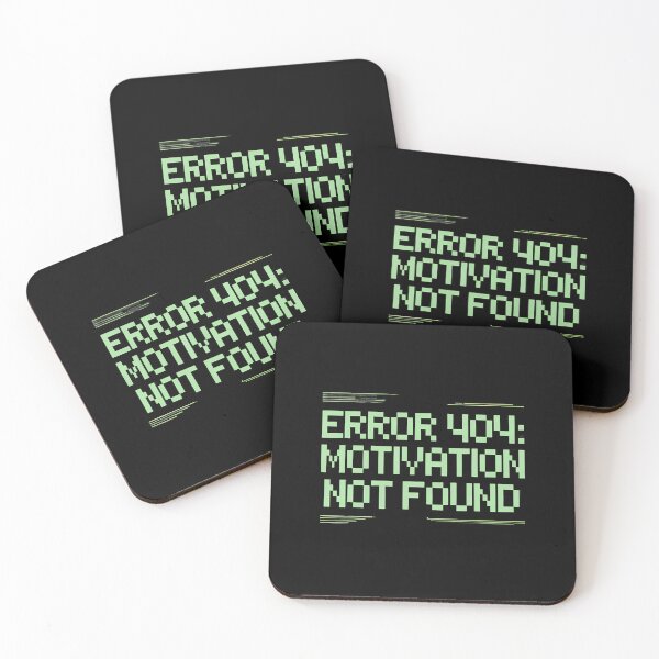Item preview, Funny Humor Text Funny People Error 404 Motivation Not Found designed and sold by prabuniard.