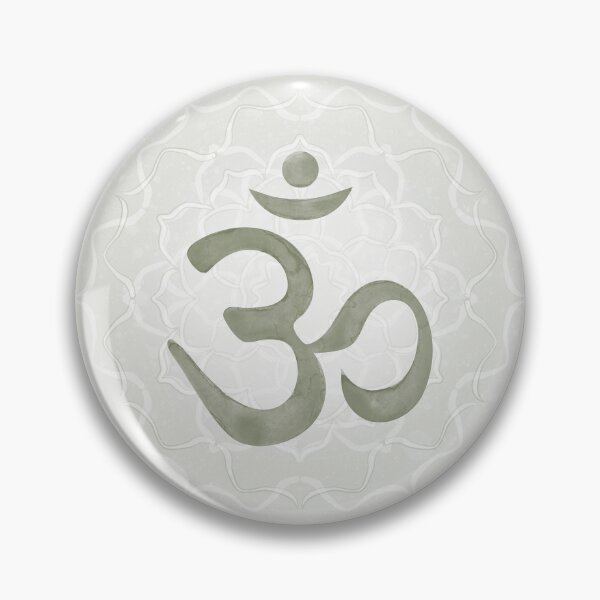 Item preview, OM Mandala Light Watercolor Bija - Sage designed and sold by Irene Estelle.