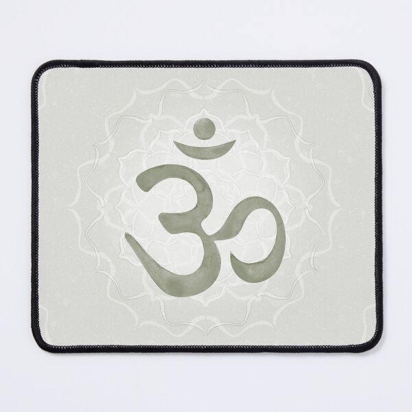 Item preview, OM Mandala Light Watercolor Bija - Sage designed and sold by Irene Estelle.