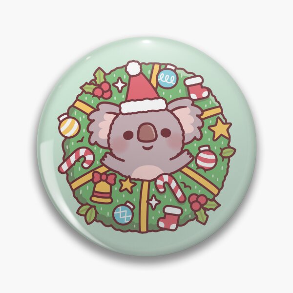 Item preview, Cute Koala Bear In Christmas Wreath designed and sold by rustydoodle.