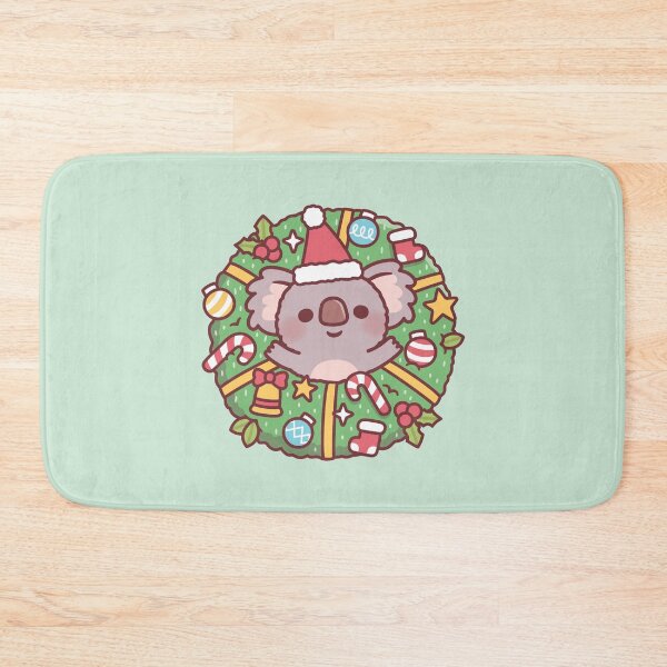 Item preview, Cute Koala Bear In Christmas Wreath designed and sold by rustydoodle.