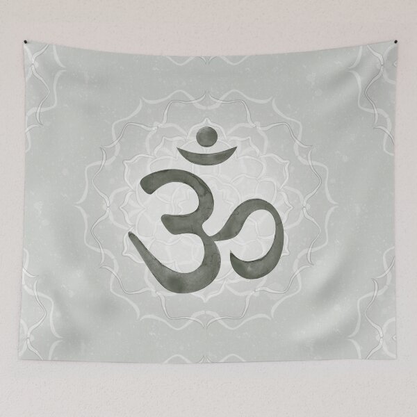 Item preview, OM Mandala Light Watercolor Bija - Pine designed and sold by Irene Estelle.