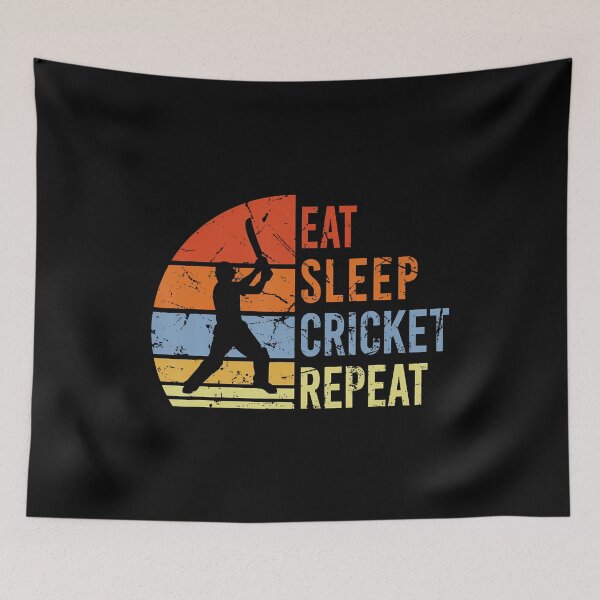 Item preview, Eat Sleep Cricket Repeat - Funny Cricket Game Men Boy designed and sold by elihletoriong.