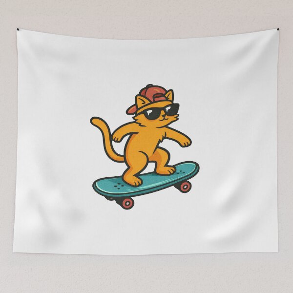 Item preview, Skateboard Cat designed and sold by WhatevrWrksMrch.
