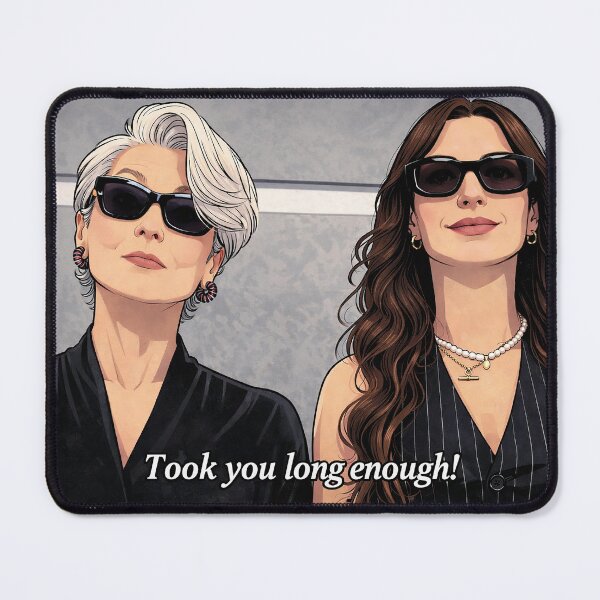 Item preview, Took you long enough: Miranda and Andy (fan art) designed and sold by PopCultureAndStuff.