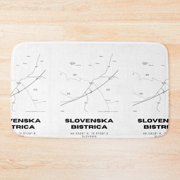 Item preview, Slovenska Bistrica Slovenia Map Print | Coordinates Minimalist City Wall Art designed and sold by RM-Journey.