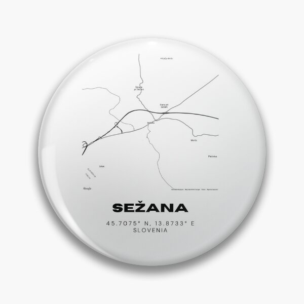 Artikelvorschau, Sežana Slowenien Karte drucken | Karstregion koordiniert minimalistische Wandkunst entworfen und verkauft von RM-Journey.