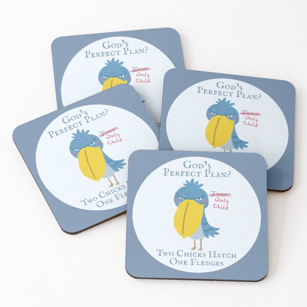 Item preview, God's Perfect Plan? - Twinsidious Shoebill Stork - Atheist Animals designed and sold by EvergreenRevolt.