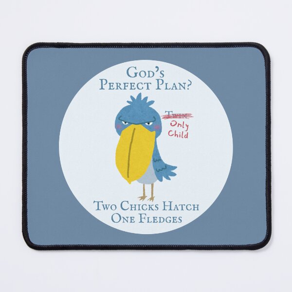 Item preview, God's Perfect Plan? - Twinsidious Shoebill Stork - Atheist Animals designed and sold by EvergreenRevolt.